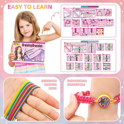 Friendship bracelet making kit,Arts & Crafts,DIY bracelet making kit,Toy gift