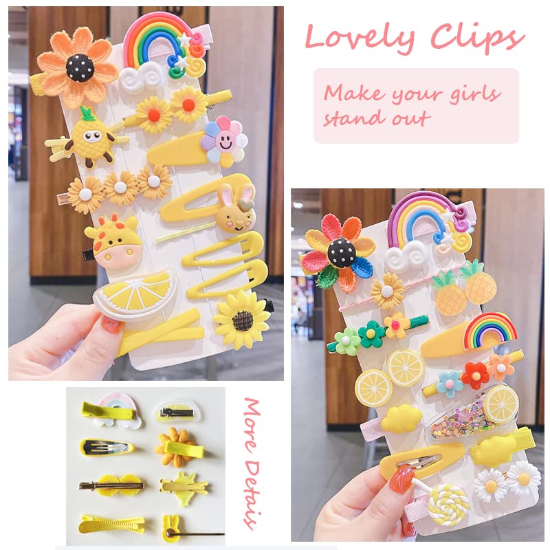 28 pinces à cheveux mignonnes, accessoires de coiffure à la mode, pinces à cheveux en métal antidérapantes