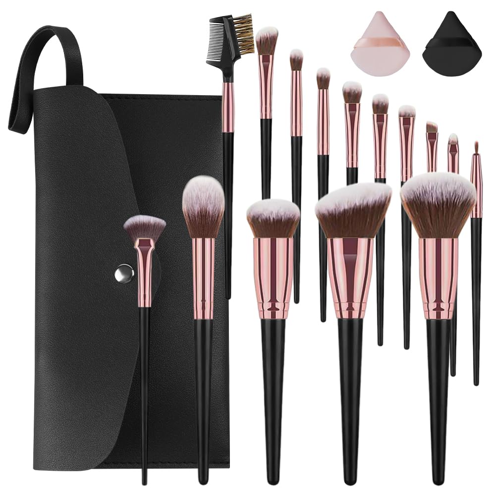 Brush Set Makeup, 15 Piece Professional Brush Set