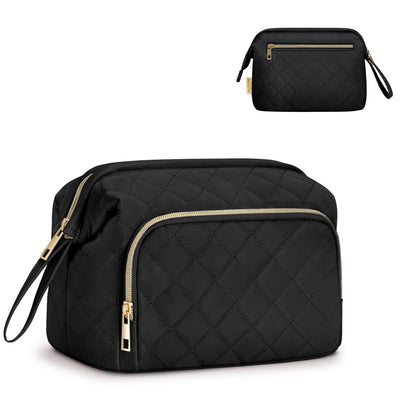 Große Schminktasche, Schminktasche mit breiter Öffnung für Make-up und Reisen