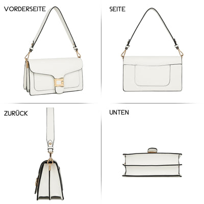 Sac à bandoulière sac de soirée pochette avec 2 bandoulières détachables fentes pour cartes de crédit