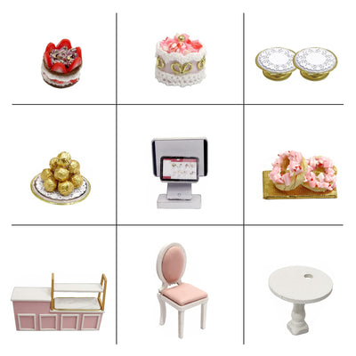 Kit de Maison de Poupée Maison Miniature BRICOLAGE Maison de Poupée Miniature avec Meubles Kit de Maquette de Maison Miniature