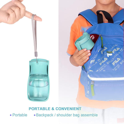 Foldable water bottle for dogs on the go