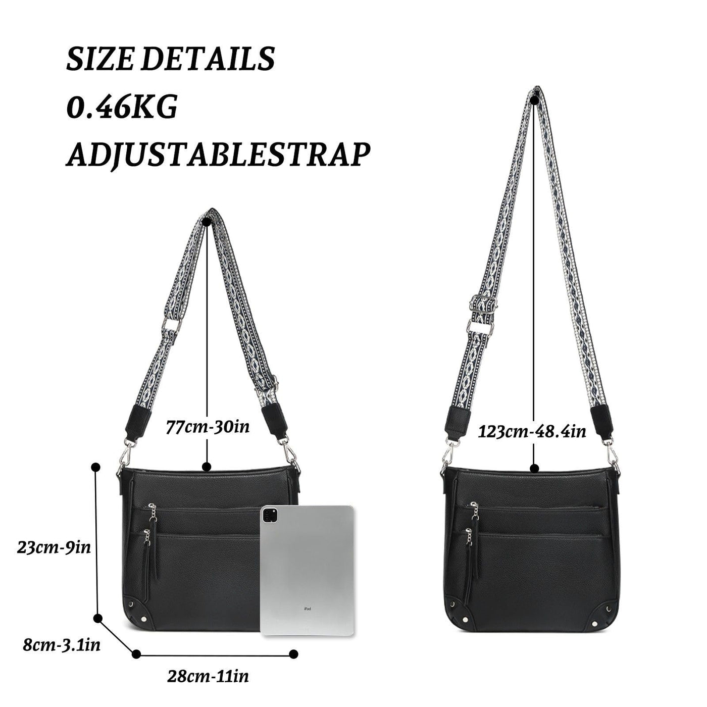 Sac à bandoulière Sac à main moyen Sac à bandoulière en cuir PU Sac à bandoulière Sac à bandoulière