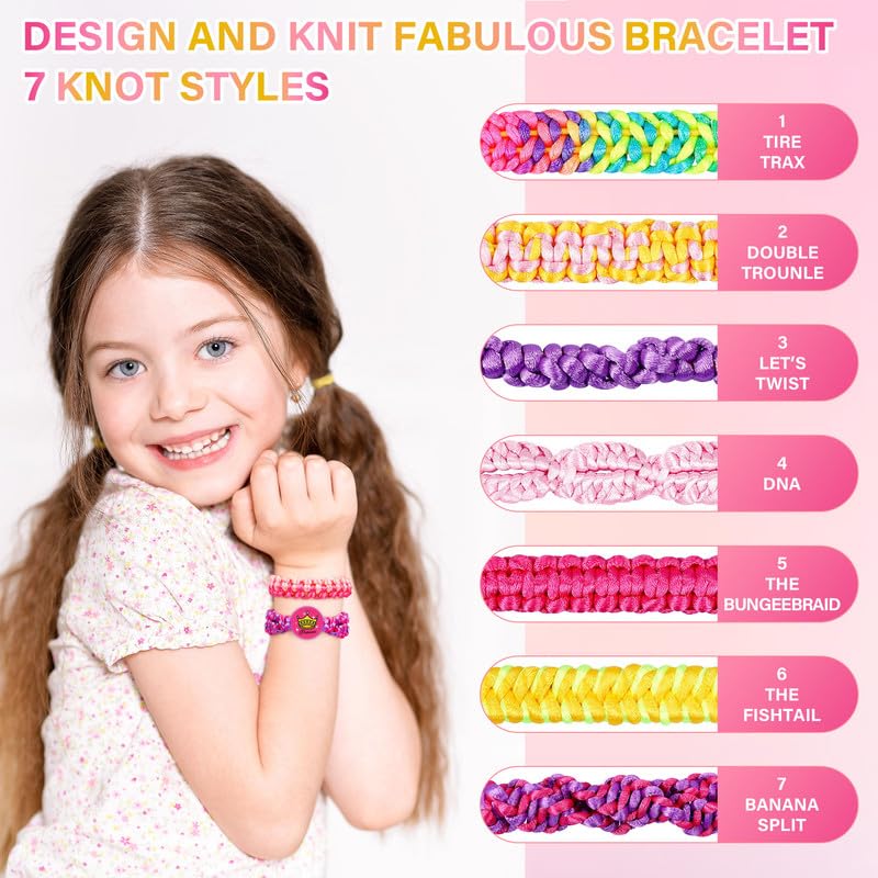 Friendship bracelet making kit,Arts & Crafts,DIY bracelet making kit,Toy gift