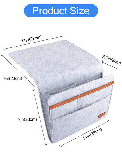 Bett Organizer Hook-in, Bett Tasche Hook-in dicken Filz Anti-Rutsch mit Schnalle