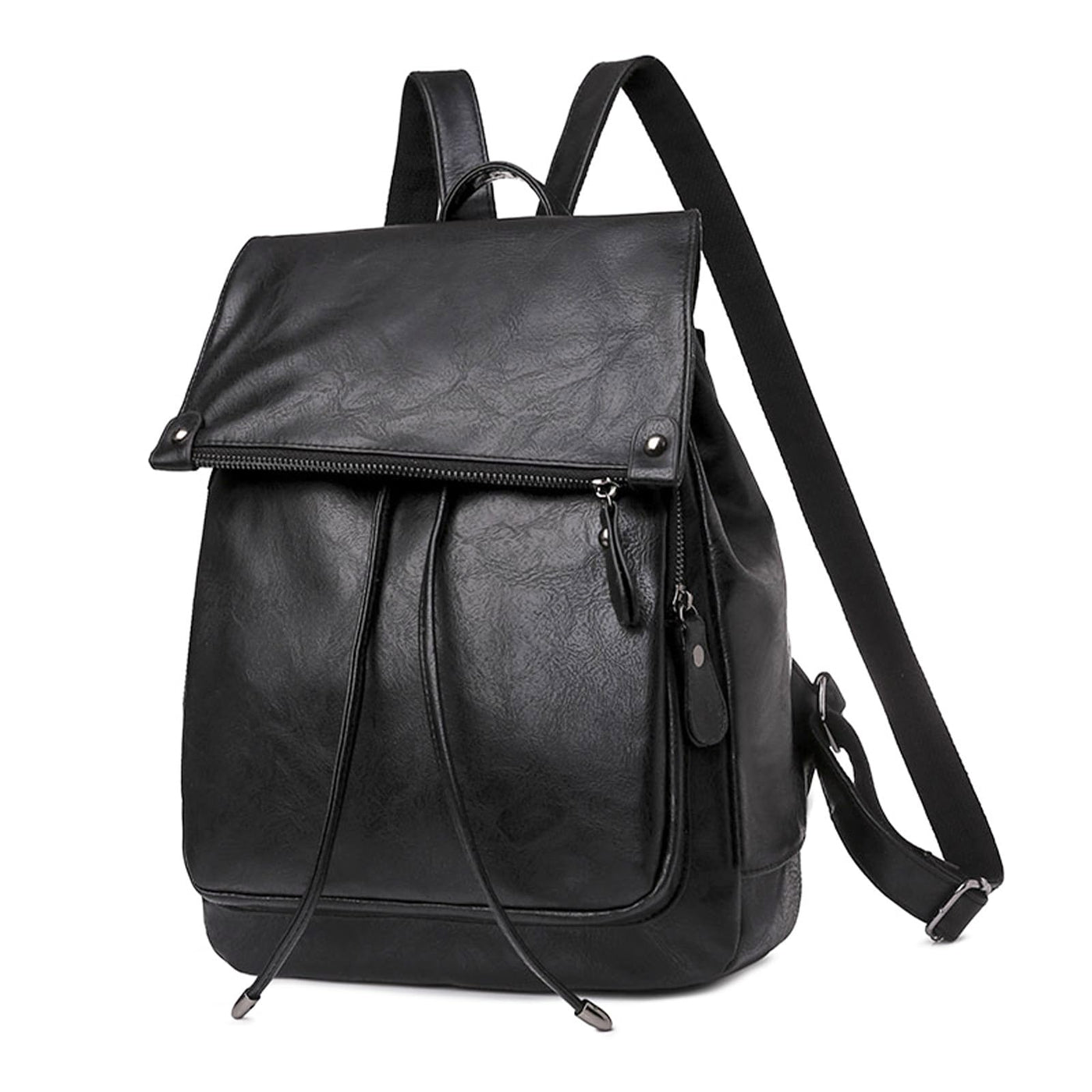 Small Elegant Modern Backpack, PU Leather Anti-Theft Backpack Waterproof City Backpack