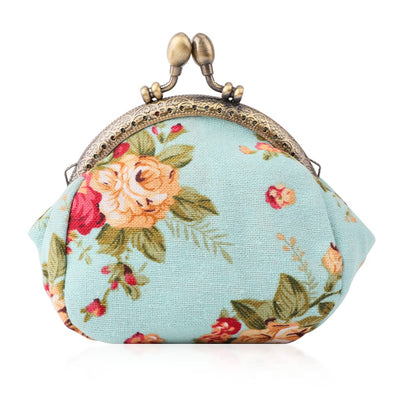 Porte-monnaie floral Porte-monnaie Retro Bag