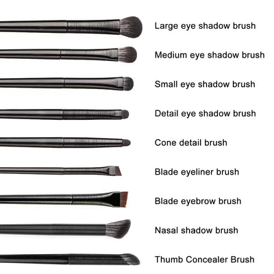Eye Shadow Makeup Brush 9 Pieces