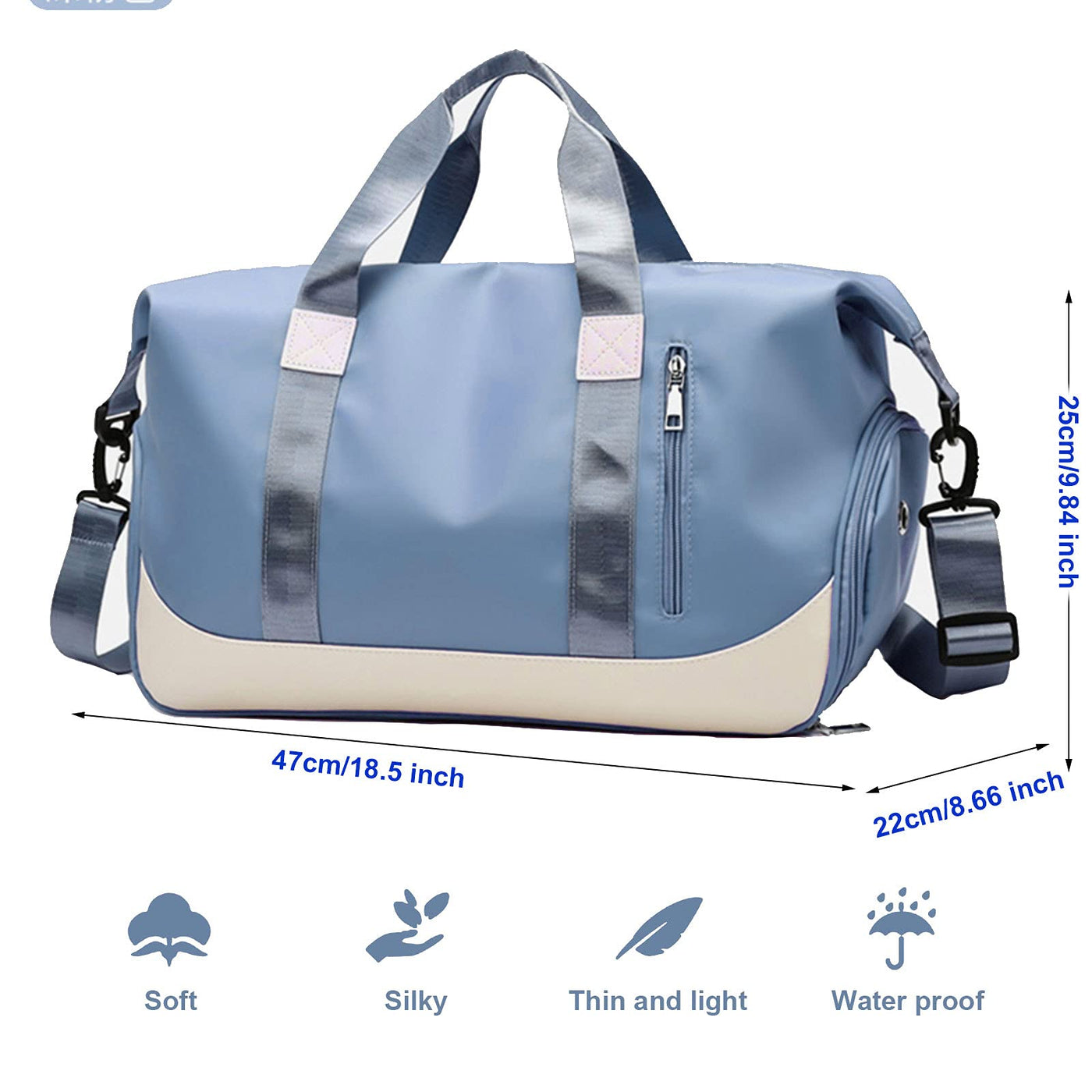 Sporttasche Reisetasche mit Schuhfach und Nassfach