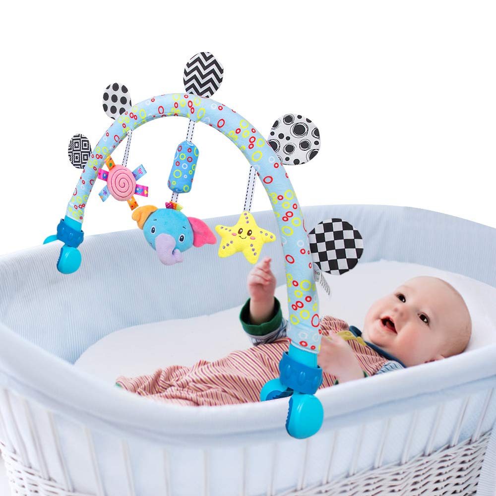 Travel arch bassinet toys for babies and toddlers, strollers and baby carriages, activity toys for indoor and outdoor development