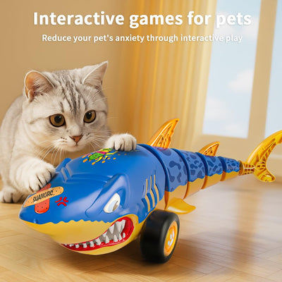 Jouet de Voiture RC Shark pour Enfants, voiture télécommandée 2,4 GHz avec Queue Pivotante et Lumières LED, voiture télécommandée