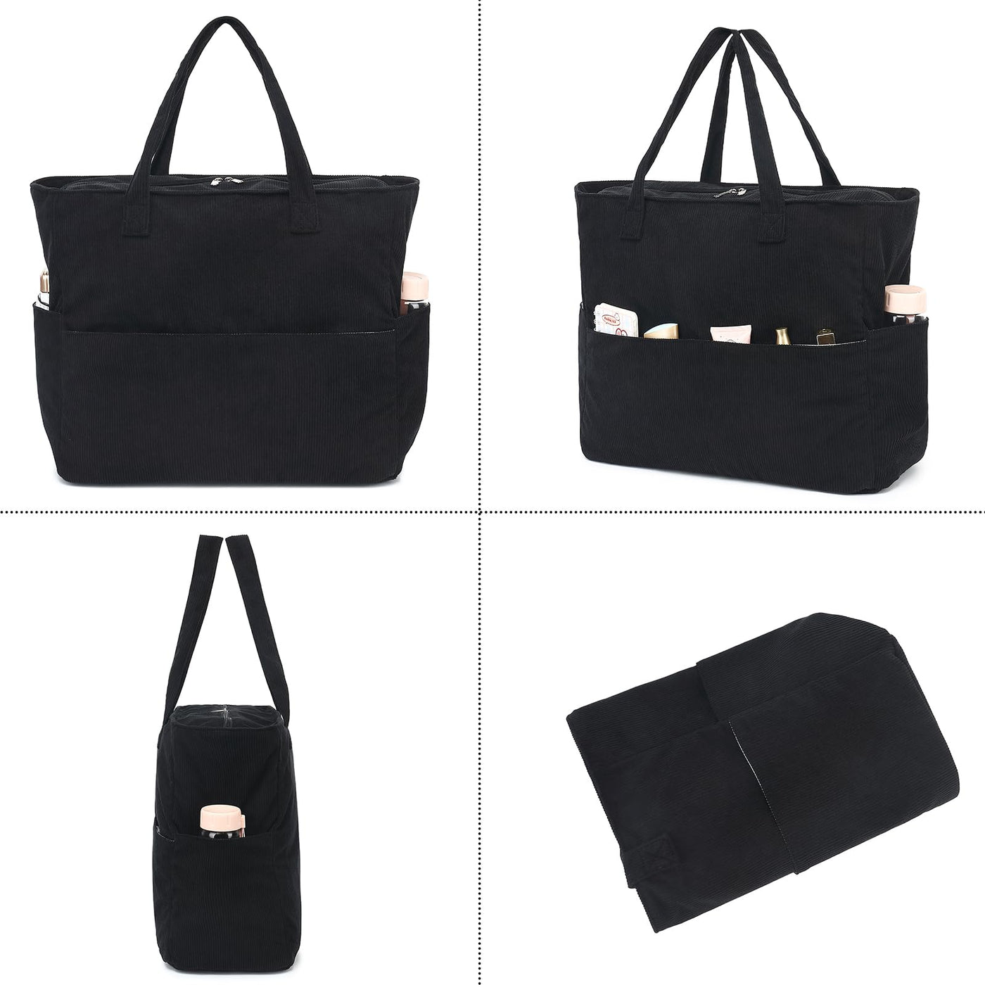 Grand sac de plage avec fermeture éclair