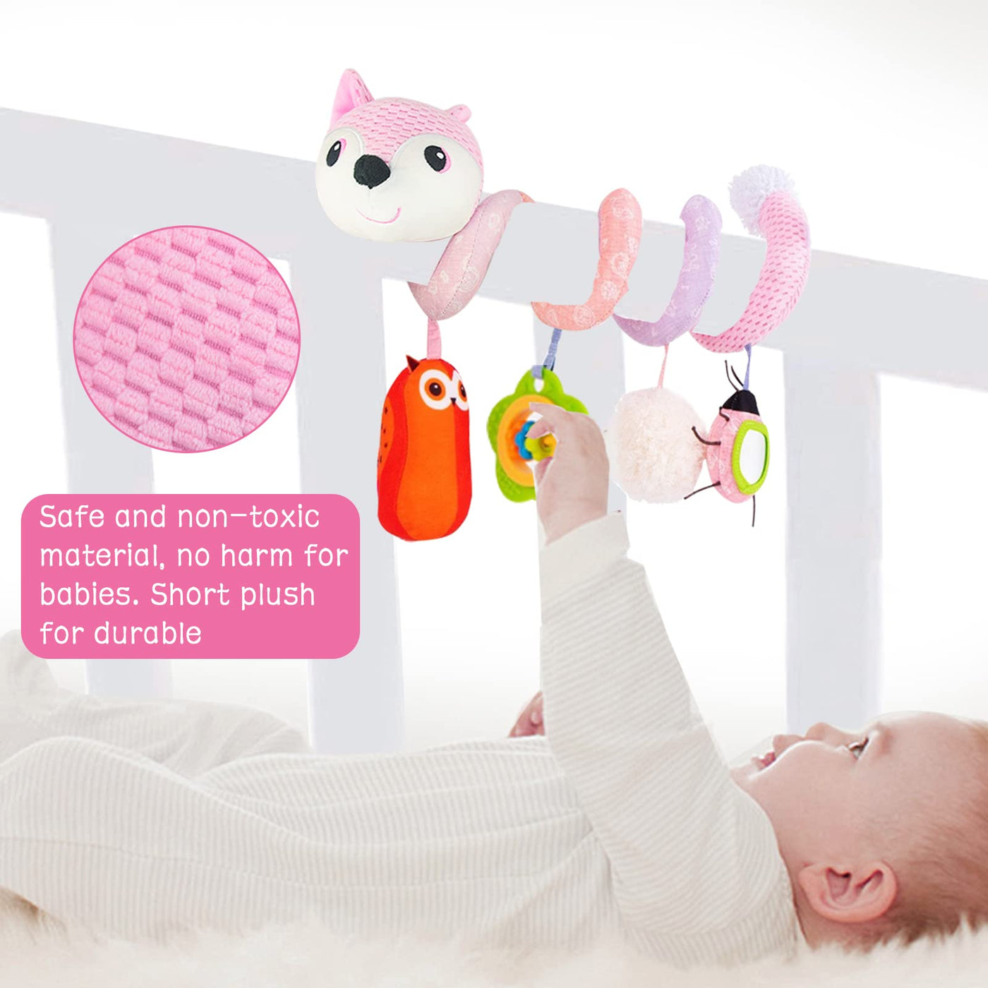 Kinderwagen Spielzeug für Babys - Spirale Kinderwagen hängen Spielzeug für Autositz & Baby mobile Kinderwagen Krippe