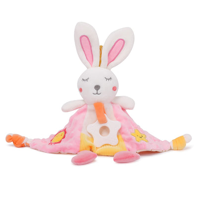 Doudou bébé avec anneau de dentition en silicone doudou cadeau pour nouveau-né