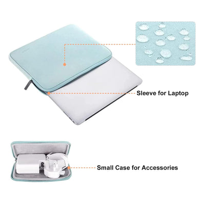 Laptop Sleeve Bag Compatible Notebook Neoprene Sleeve with Small Case