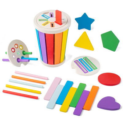 Children's toys for learning colors, sorting games, wooden toys for babies, motor skills toys