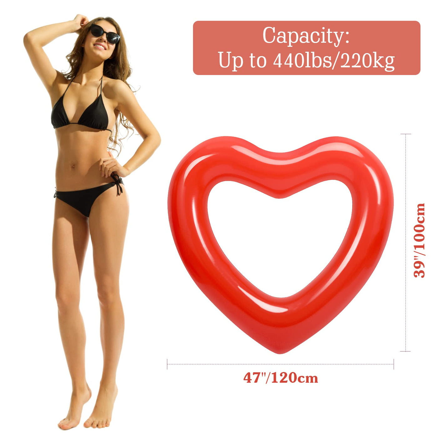 Anneau de Natation Gonflable Eau de Piscine