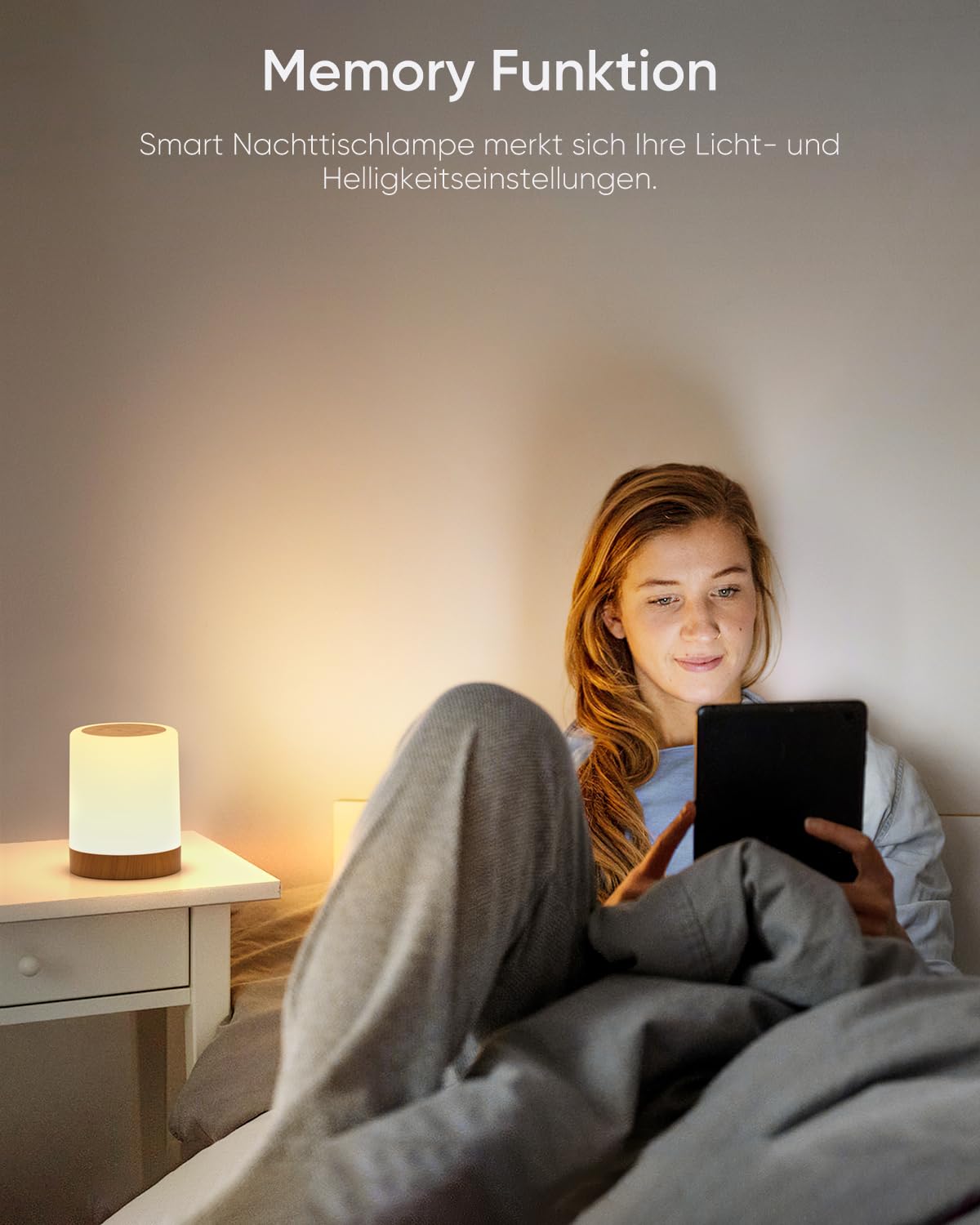 Lampe de Chevet LED Tactile Dimmable