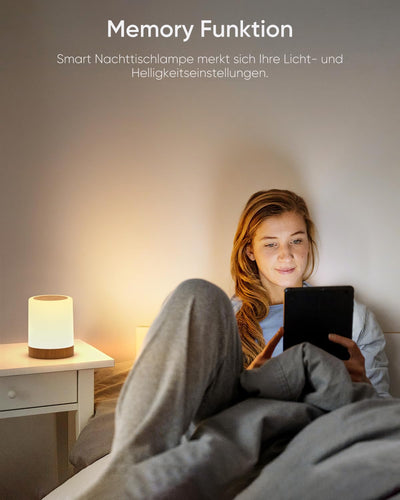 Lampe de Chevet LED Tactile Dimmable