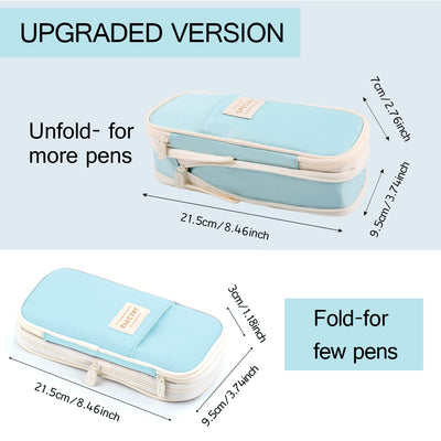 Pencil case with large capacity, pencil case teenager, pencil bag for student adult, pencil case large for school & office