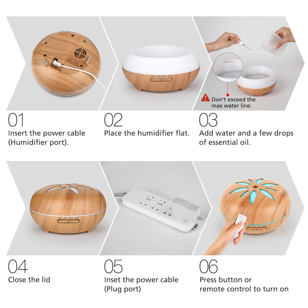 Aroma Diffuser Humidifier with Timer