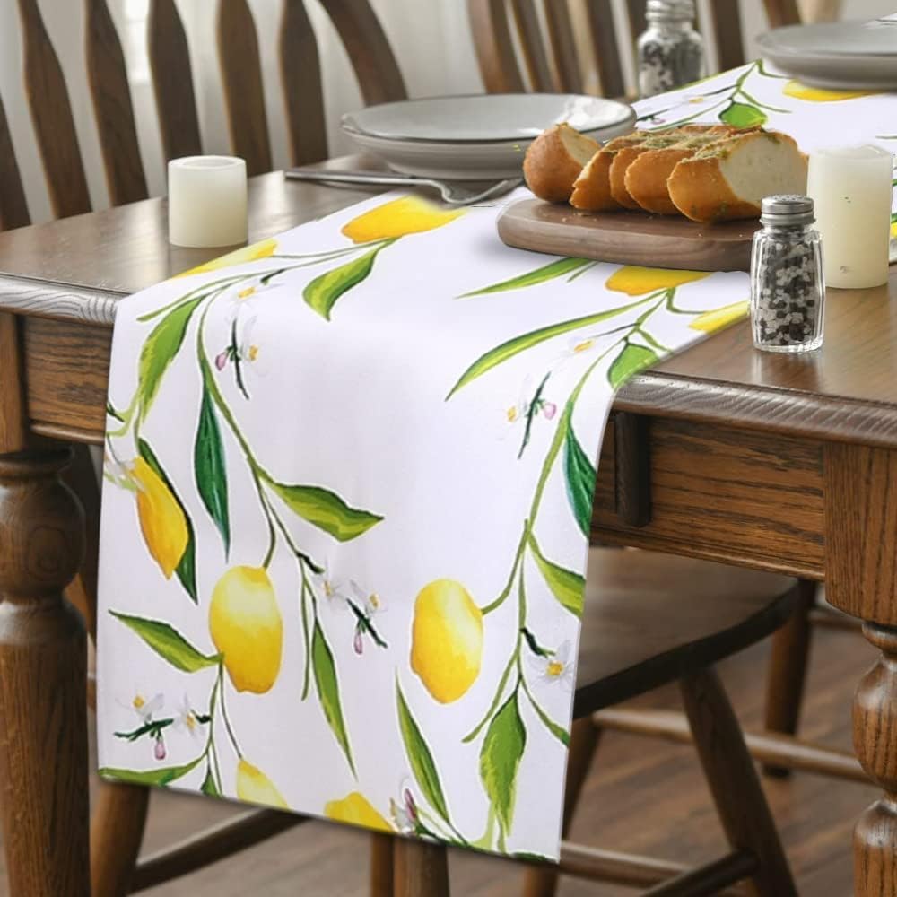 Chemin de table en lin Chemin de table lavable