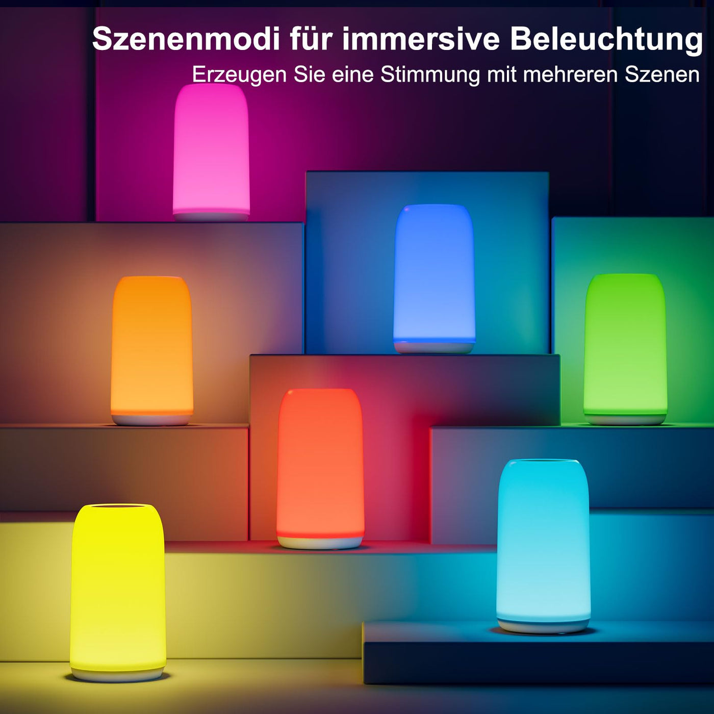 LED Bedside Lamp Touch Dimmable