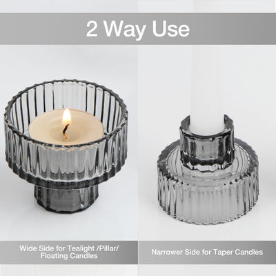 Candle holder set of 3 tea light holders Candle holder