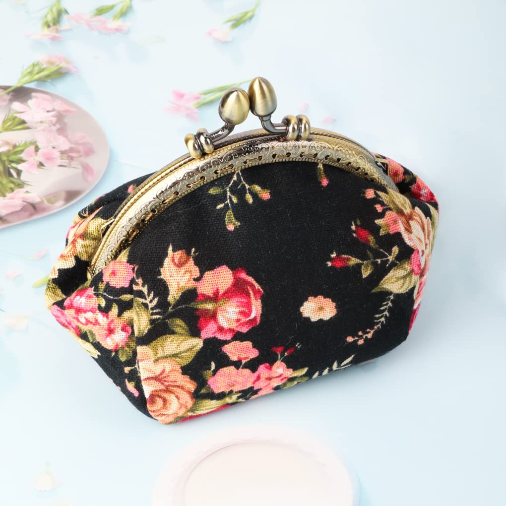 Porte-monnaie floral Porte-monnaie Retro Bag