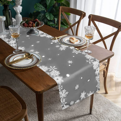 Christmas table runner modern Christmas table runner, snowflake table runner