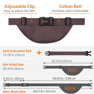 Ceinture Sac de taille étanche de grande capacité