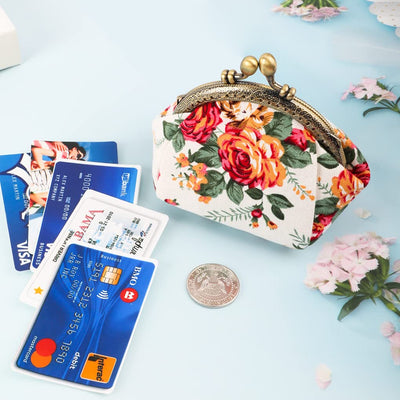 Porte-monnaie floral Porte-monnaie Retro Bag