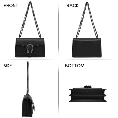 Sac à bandoulière en chaîne sac à bandoulière sac à main petit sac à bandoulière sac à bandoulière en cuir sac de soirée élégant avec bandoulière en chaîne réglable