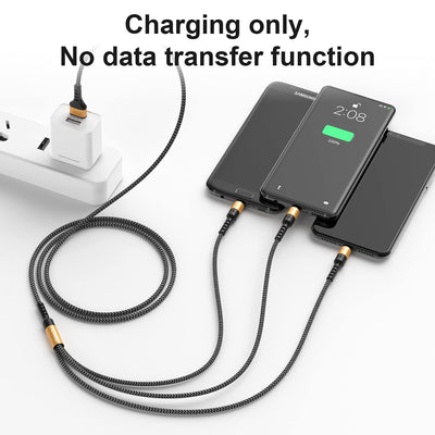 Multi USB Cable, Universal Charging Cable Nylon Quick 3 in 1