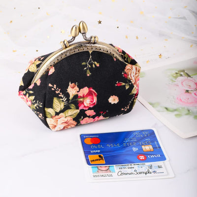Porte-monnaie floral Porte-monnaie Retro Bag