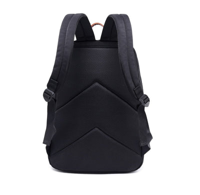 Classic monochrome waterproof school backpack for teenagers