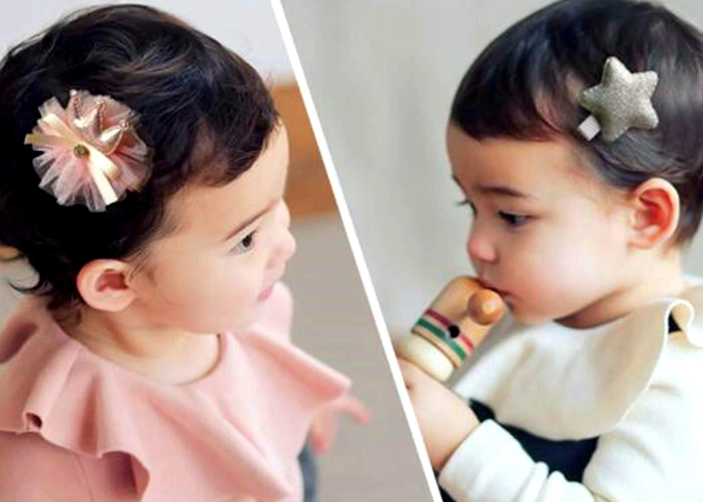 36 Stück Haarspangen Niedliche Haarschleifen Elastische Haargummis