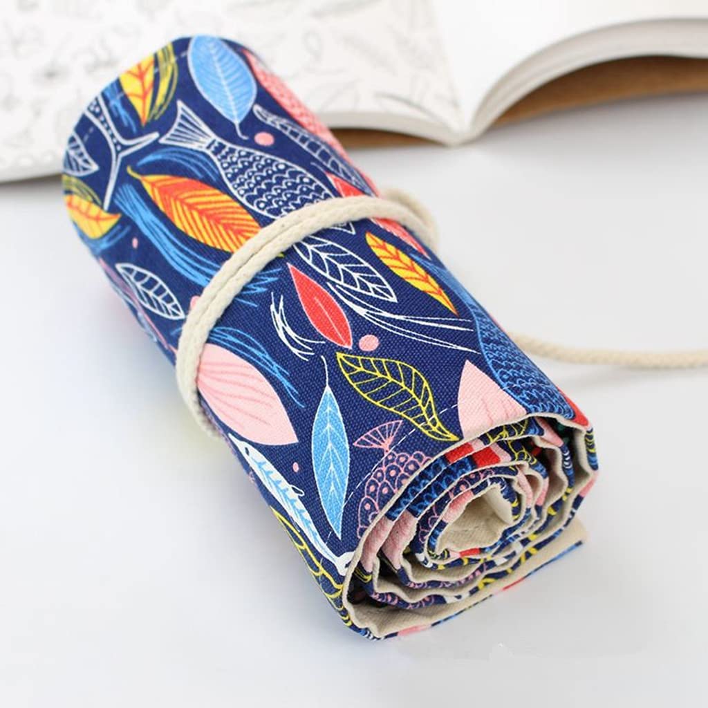 Canvas Pencil Wrap, 2 pieces 36 slots pencil wrap, pencil case