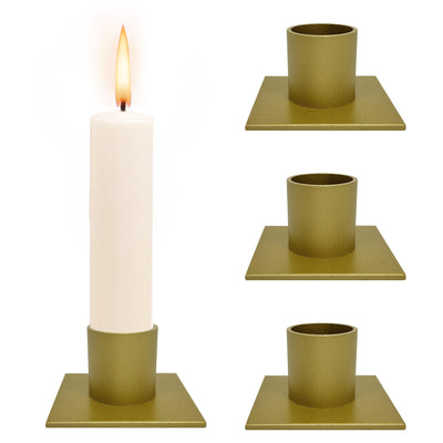 Candle holder for pillar candles and table candles made of metal, stylish design, candle holder for an elegant room decoration