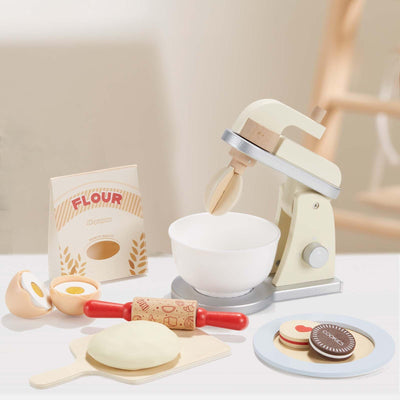 Mixer children's kitchen, play kitchen accessories wood, role-play toy mixer