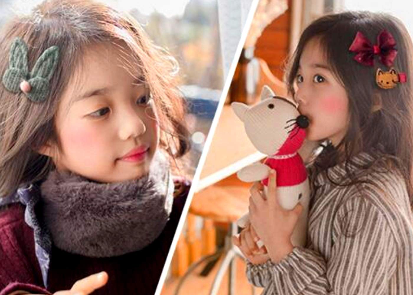 36 Stück Haarspangen Niedliche Haarschleifen Elastische Haargummis