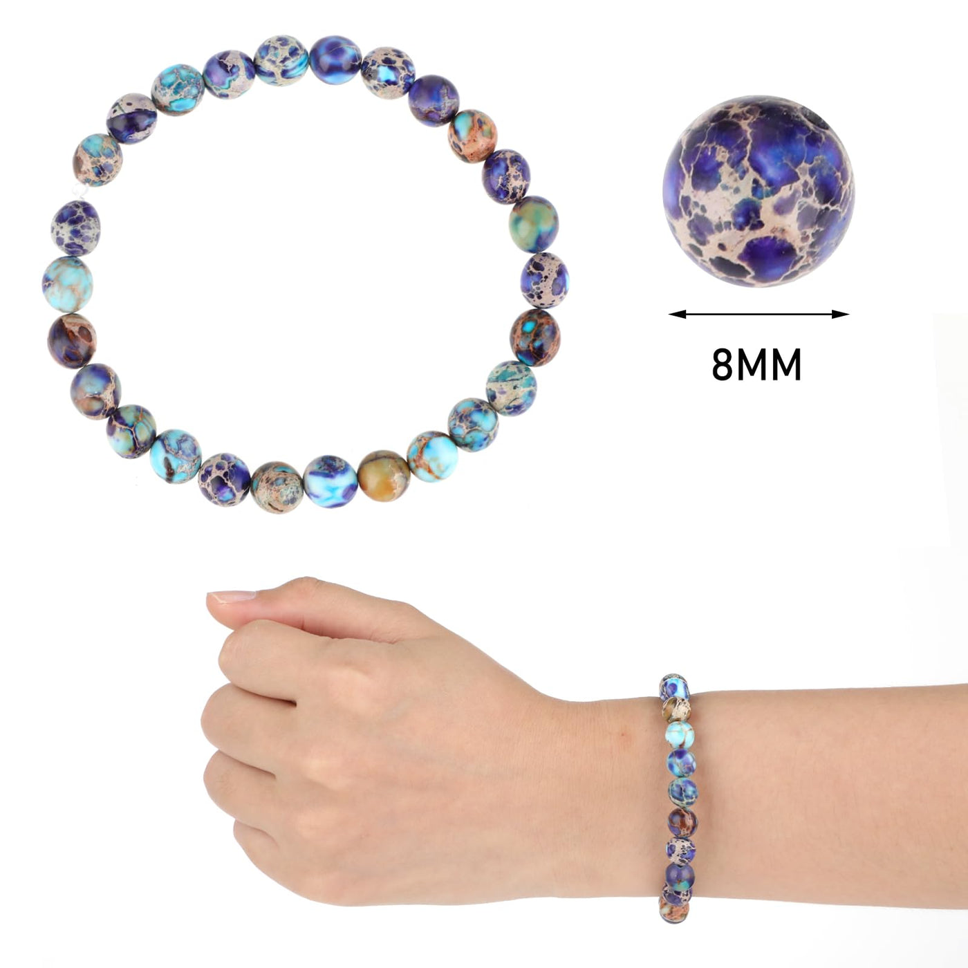 Bracelets made of natural stone beads with your own hands