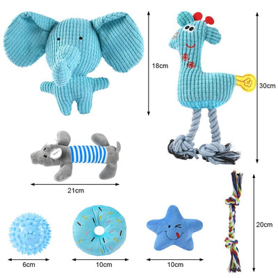Ensemble de jouets pour Chiens, Jouet pour Chien Petits Chiens, Peluche avec Couineur, Jouet à mâcher Grinçant pour Petits Chiens Moyens, Peluche