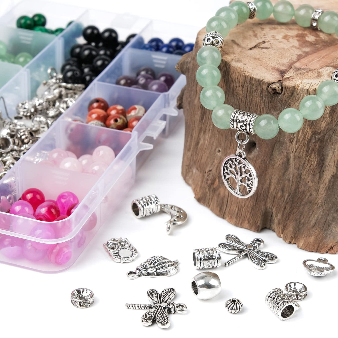 Fabriquez votre Propre Ensemble De Bijoux, Perles Rondes En Pierres Précieuses Naturelles