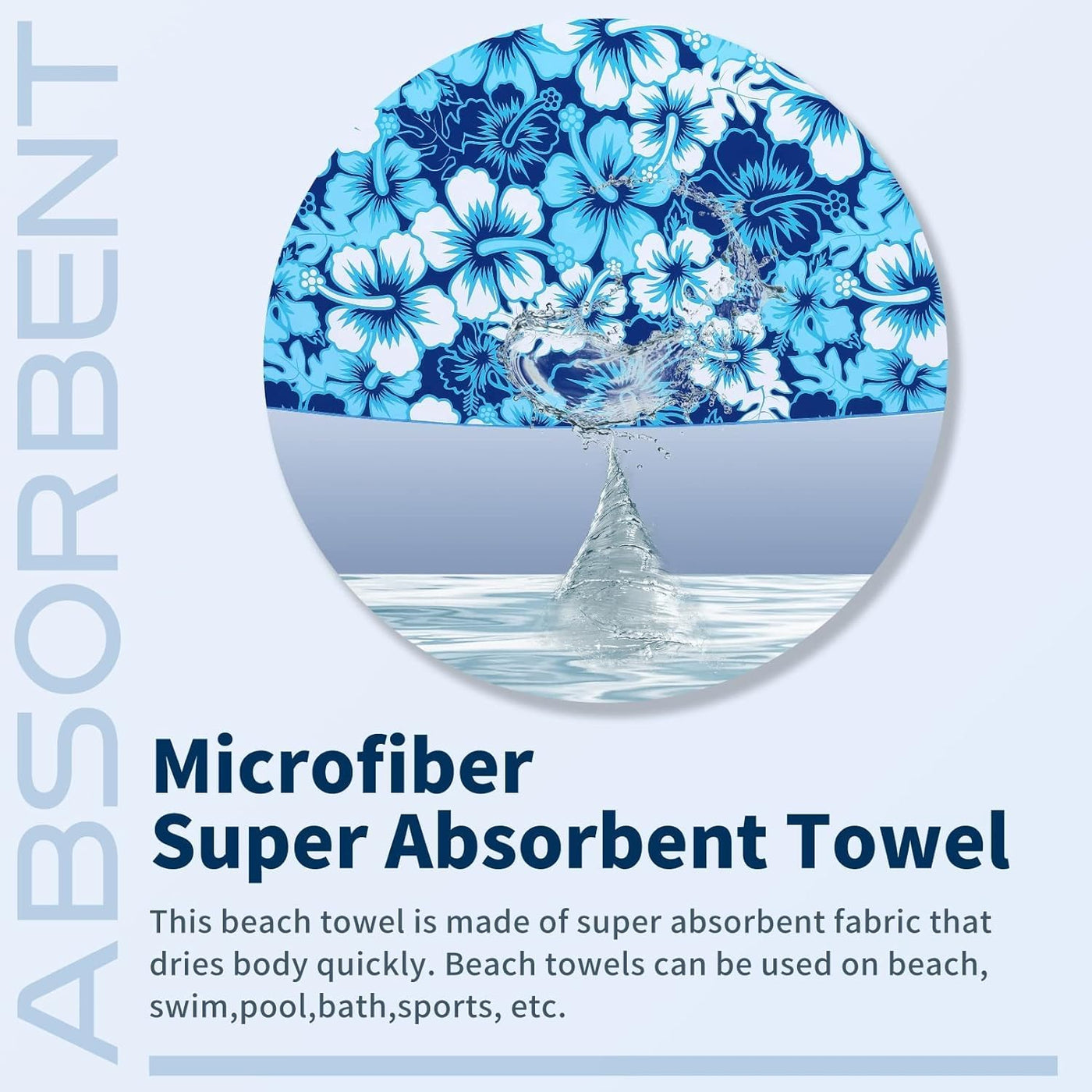 Microfiber beach towel bath towel large