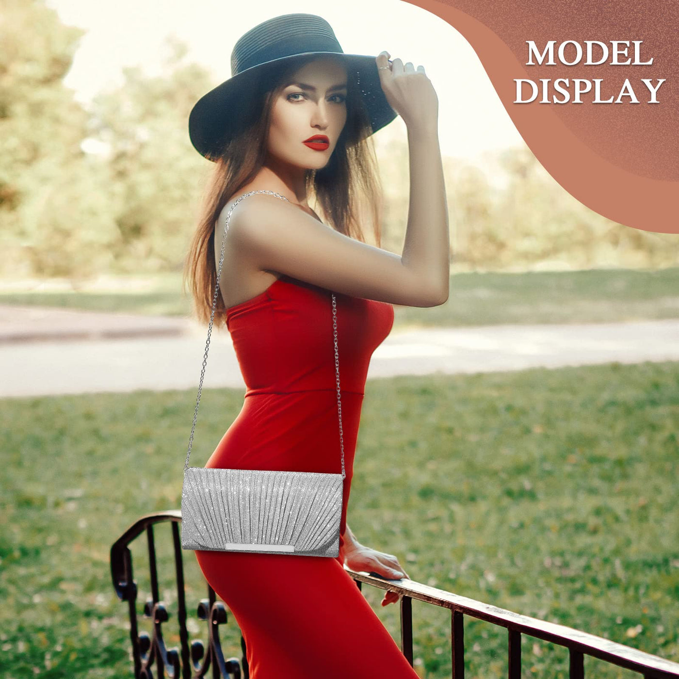 Sac de soirée, sac à main à la mode, pochette de mariage élégante, sac à chaîne enveloppe