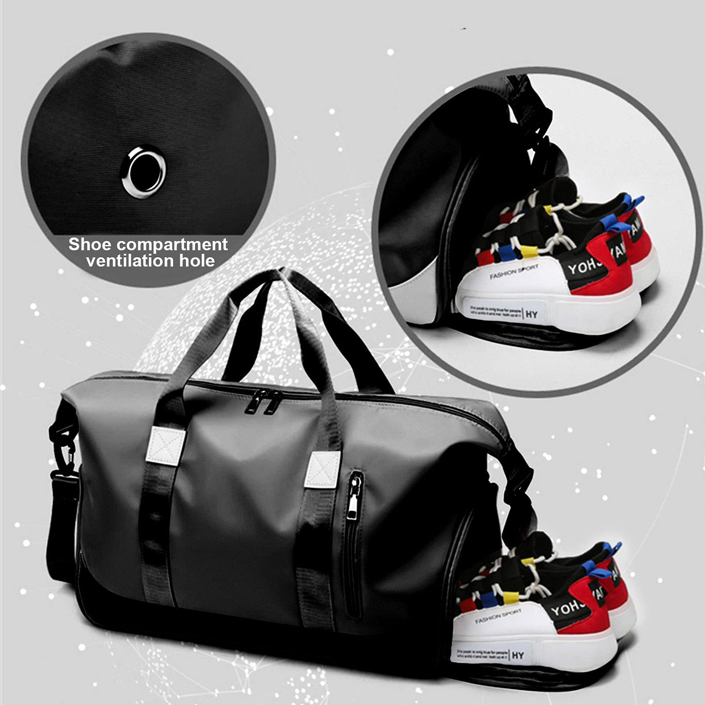 Sporttasche Reisetasche mit Schuhfach und Nassfach