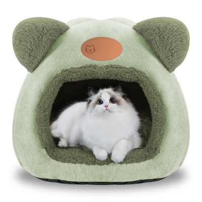 Lit chaud grotte pour chat Lit apaisant pour chats et petits chiens Dormir