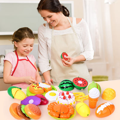 Role play kitchen accessories, food play set for children